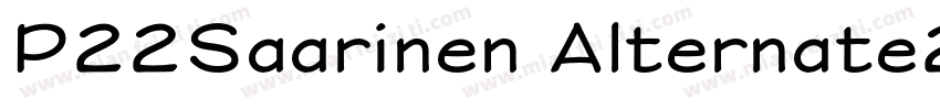 P22Saarinen Alternate2字体转换